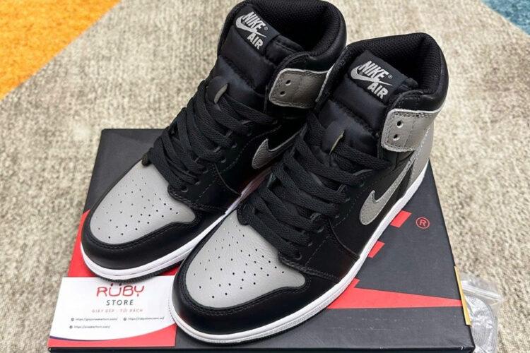 Giày Jordan 1 High Shadow đen Xám