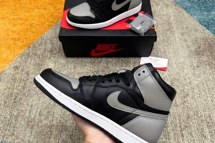 Giày Jordan 1 High Shadow đen Xám