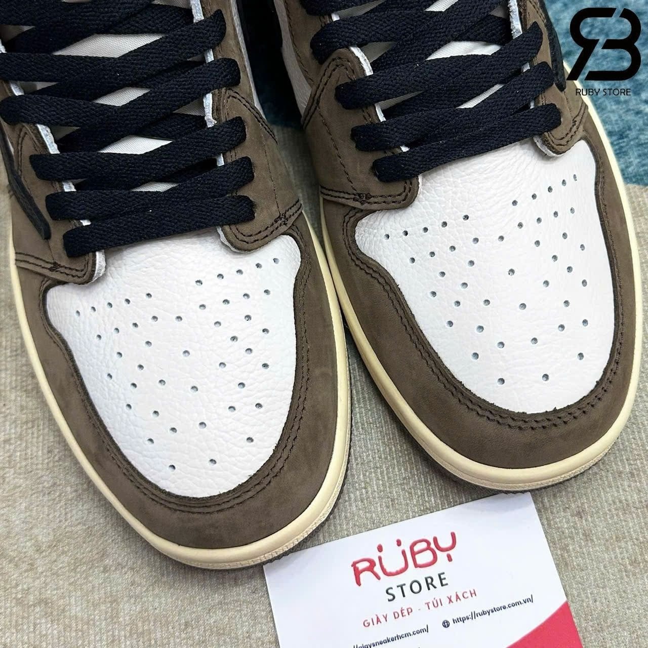 Giày Jordan 1 High Travis Scott Mocha