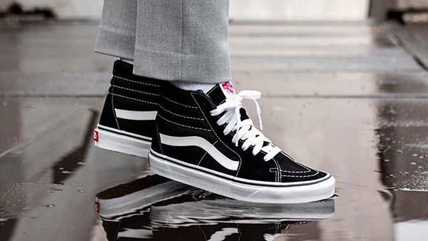 Vans SK8-Hi Reissue Zip đen trắng