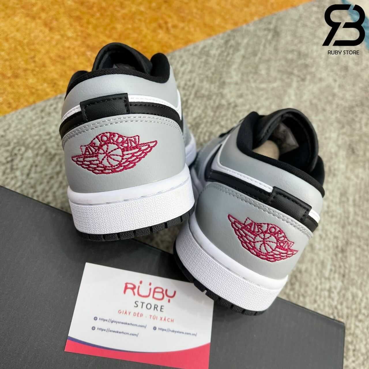 Giày Air Jordan 1 Low Light Smoke Grey Xám Khói Rep 1 1