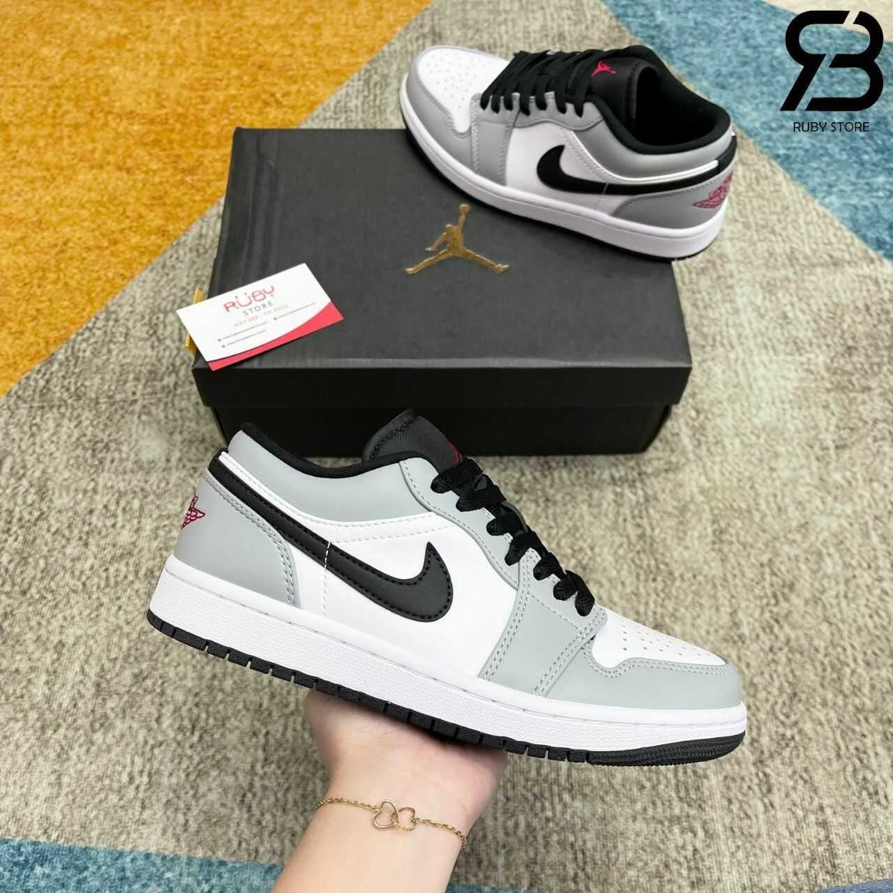 Giày Air Jordan 1 Low Light Smoke Grey Xám Khói Rep 1 1