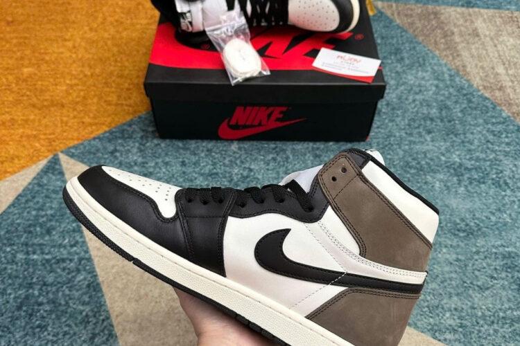Giày Jordan 1 Retro High Dark Mocha đen Nâu