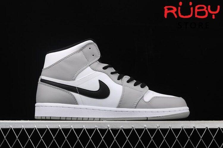 Giày Jordan 1 High Light Smoke Grey xám trắng replica 1:1