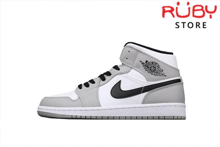 Giày Jordan 1 High Light Smoke Grey xám trắng replica 1:1