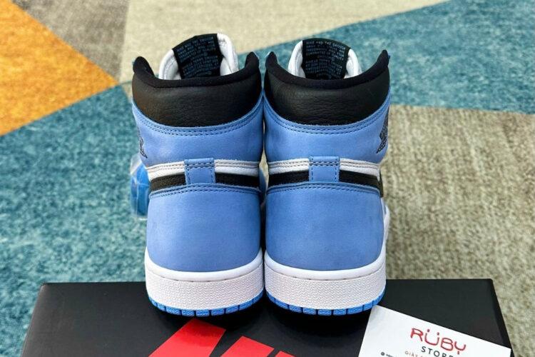 Giày Jordan 1 High University Blue trắng xanh dương