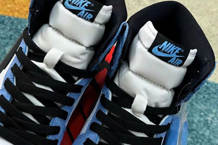 Giày Jordan 1 High University Blue trắng xanh dương