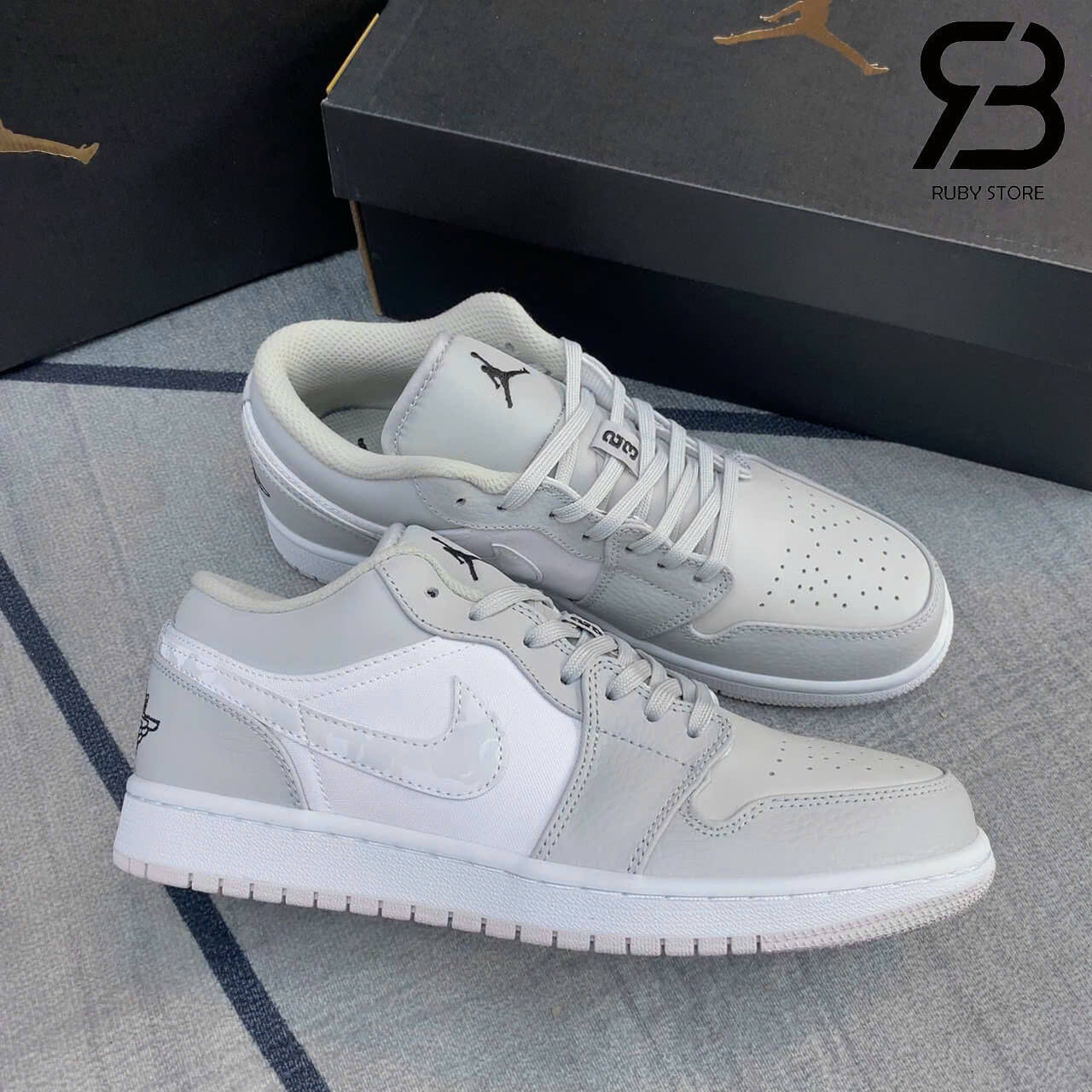 Hình ảnh chi tiết mẫu Jordan Camo cổ thấp Rep 1:1 tại Ruby Store