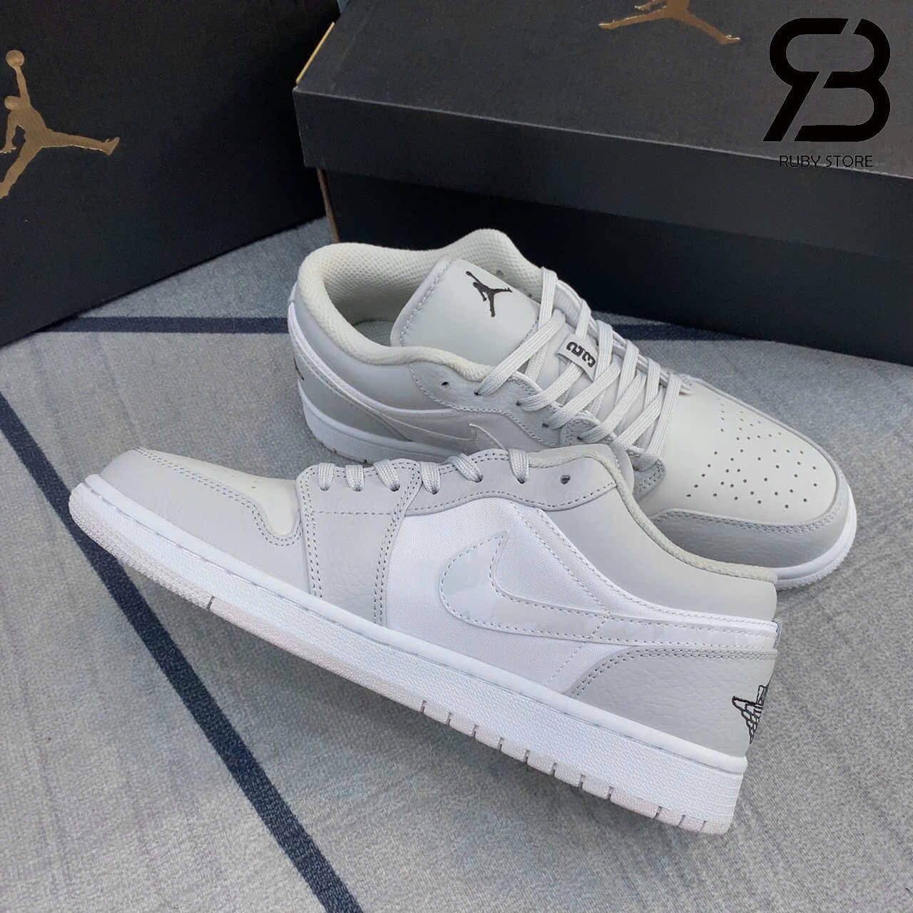 Hình ảnh chi tiết mẫu Jordan Camo cổ thấp Rep 1:1 tại Ruby Store