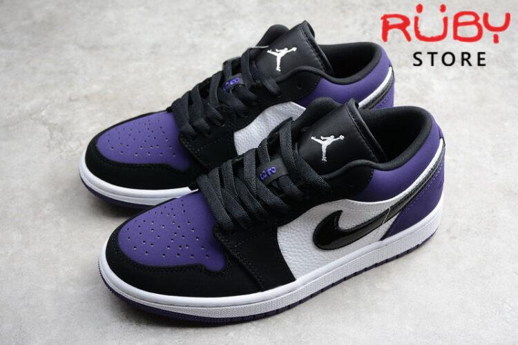 Giày Jordan 1 Low Court Purple Đen Tím