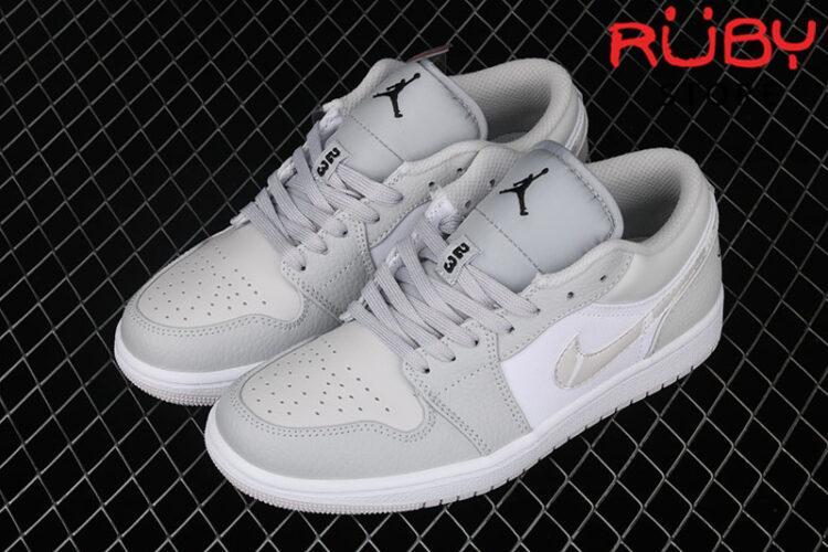 Giày Air Jordan 1 Low White Camo Trắng Xám