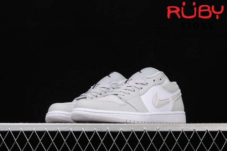 Giày Air Jordan 1 Low White Camo Trắng Xám