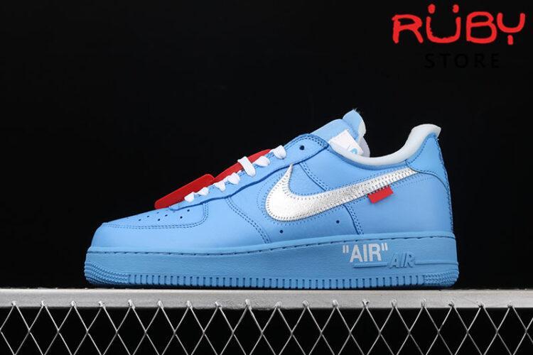 Giày Air Force 1 Low Off-White MCA University Blue Xanh