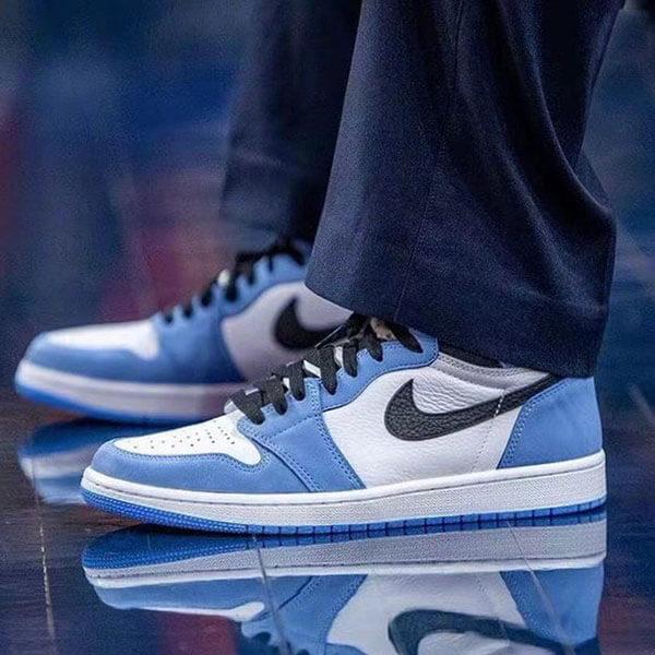 Phối đồ với giày Jordan 1 High University Blue Xanh Trắng