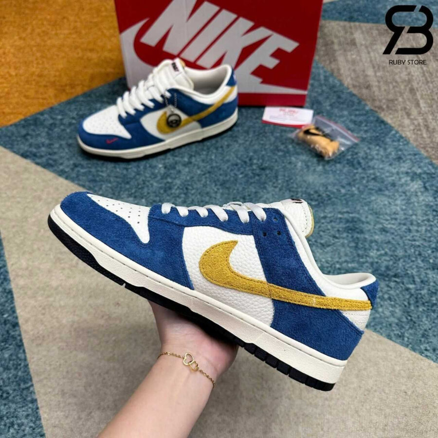 Giày Nike Dunk Low Kasina Industrial Blue Xanh Vàng