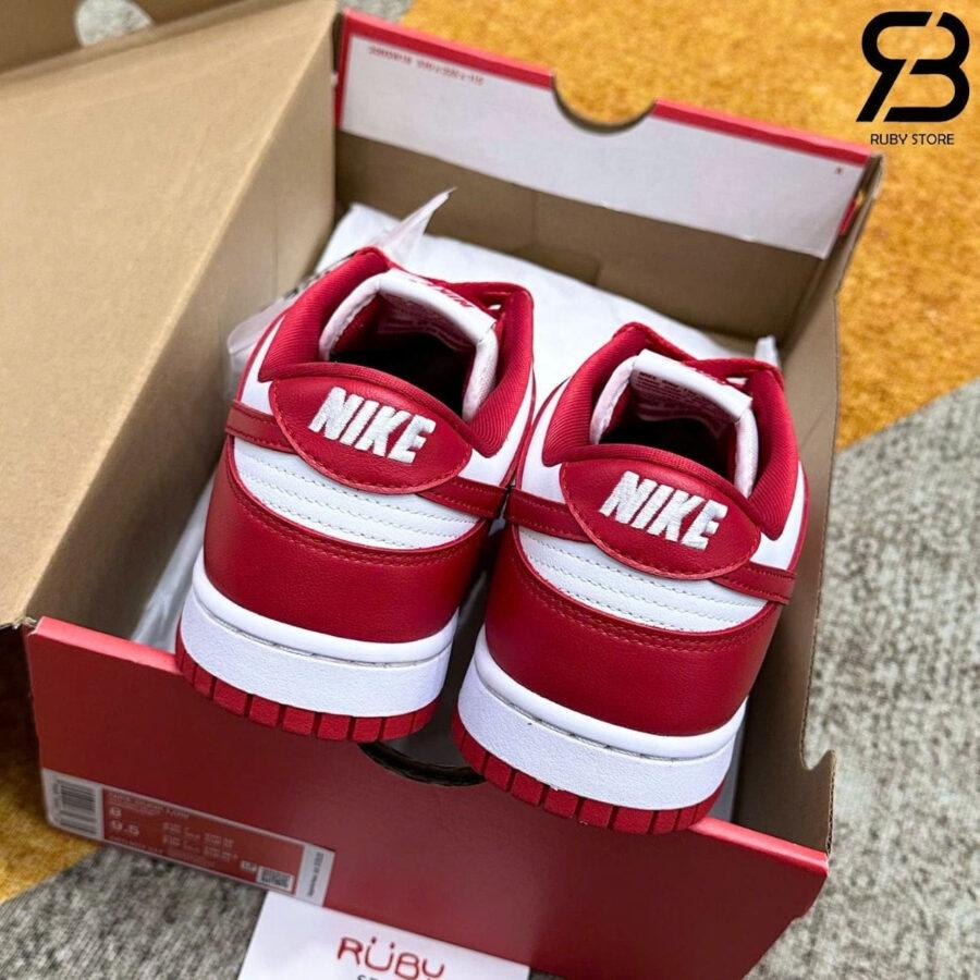Giày Nike SB Dunk Low University Red Trắng Đỏ