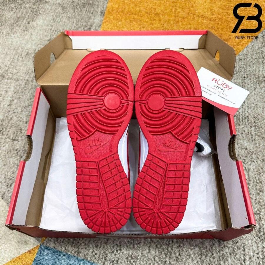 Giày Nike SB Dunk Low University Red Trắng Đỏ