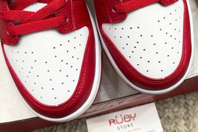 Giày Nike SB Dunk Low University Red Trắng Đỏ