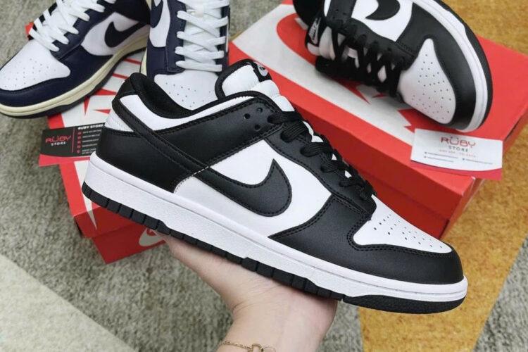 Giày Nike Dunk Low White Black đen trắng