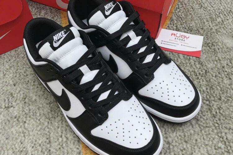 Giày Nike Dunk Low White Black đen trắng