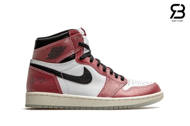 Giày Jordan 1 High Trophy Room Chicago Trắng Đỏ Rep 1 1