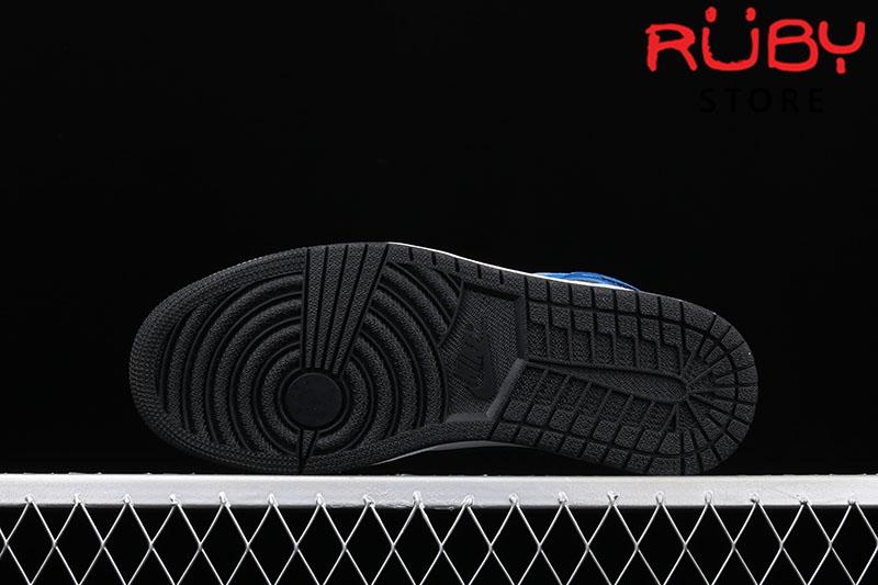 Giày Jordan 1 Mid Signal Blue Xanh Bóng Rep 1:1 | Ruby Store
