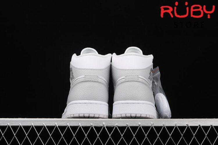 Giày Jordan 1 Mid White Camo Trắng Xám