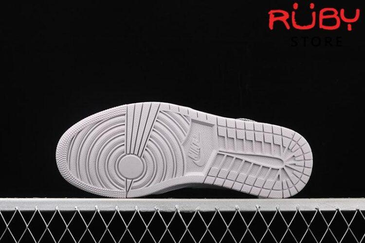 Giày Jordan 1 Mid White Camo Trắng Xám