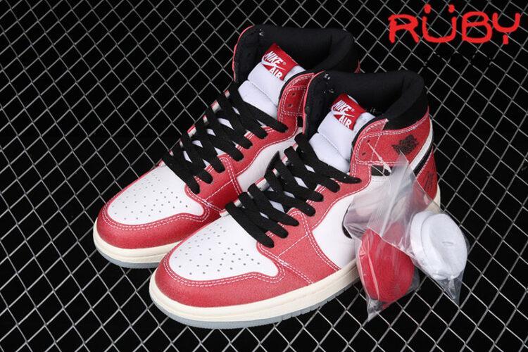 Giày Jordan 1 High Trophy Room Chicago Trắng Đỏ