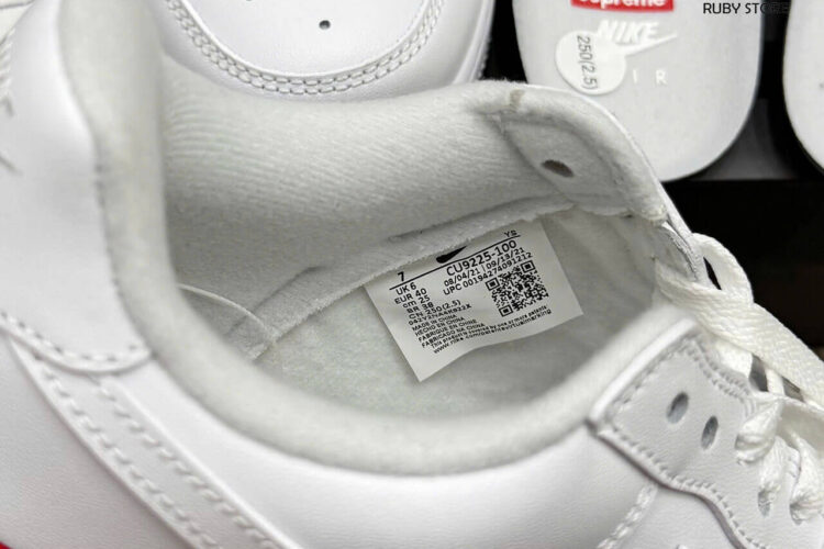 Hình ảnh thực tế mẫu giày Giày Nike Air Force 1 Low Supreme White Trắng Best Quality (Deal) tại Ruby Store
