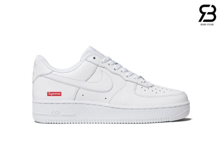 Giày Nike Air Force 1 Low Supreme White Trắng Replica Ruby Store