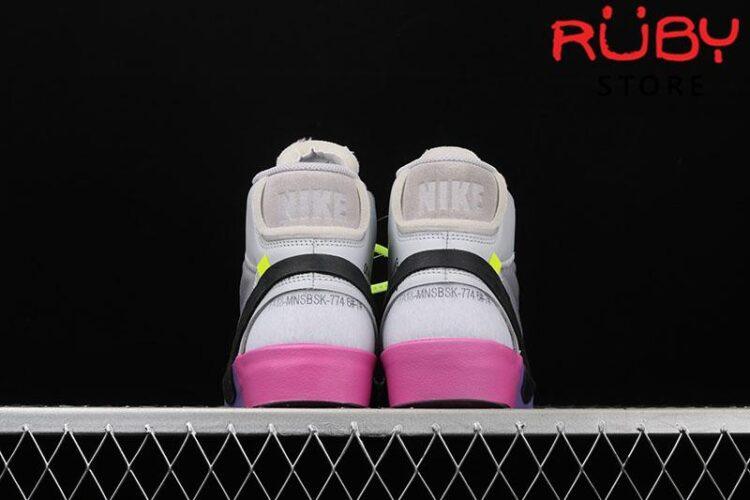 Giày Nike Blazer Mid Off-White Wolf Grey Serena Queen Xám