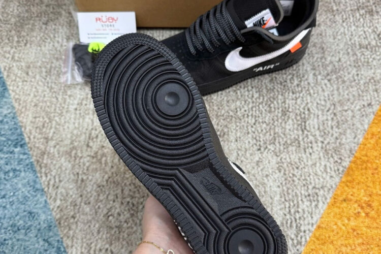 Giày Off-White x Nike Air Force 1 Low Black White đen