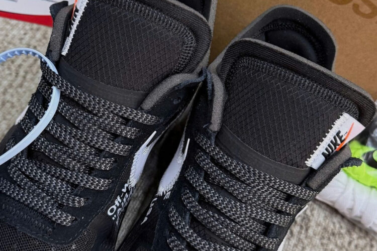 Giày Off-White x Nike Air Force 1 Low Black White đen