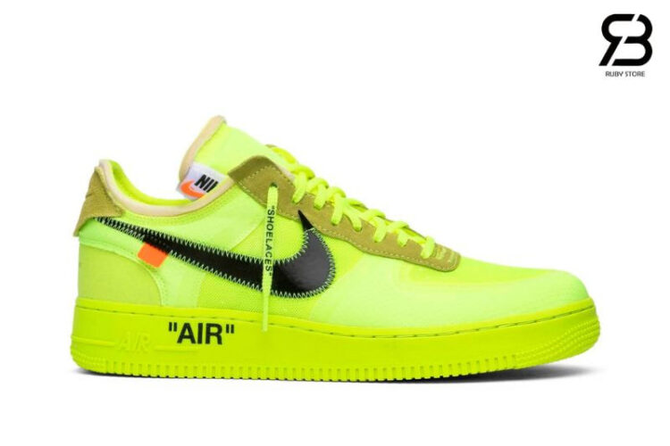 Giày Off-White x Nike Air Force 1 Low Volt Xanh Lá