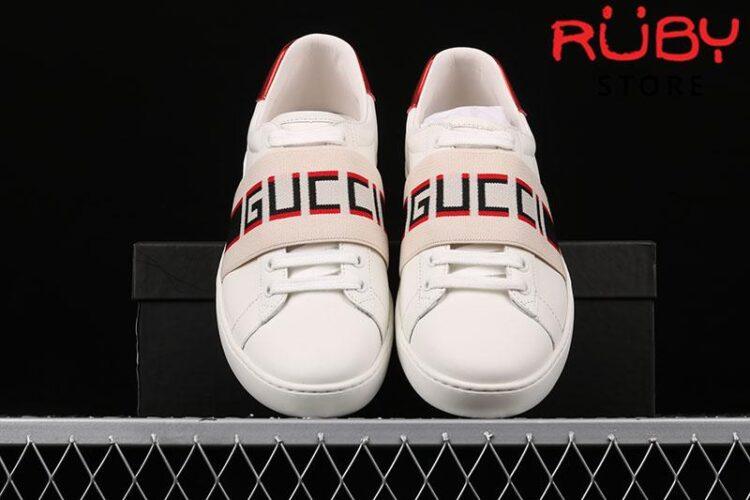 Giày Gucci Ace Stripe Ivory Replica 1:1 Cao Cấp