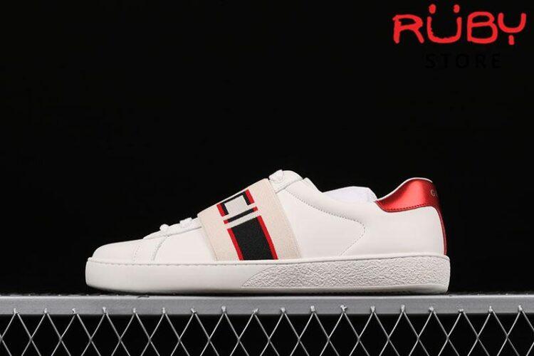 Giày Gucci Ace Stripe Ivory Replica 1:1 Cao Cấp