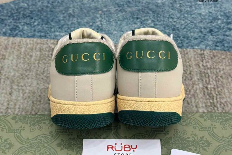 Giày Gucci Screener Butter Leather Siêu Cấp