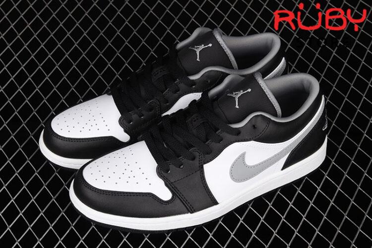 Giày Air Jordan 1 Low Black White Grey Đen Xám