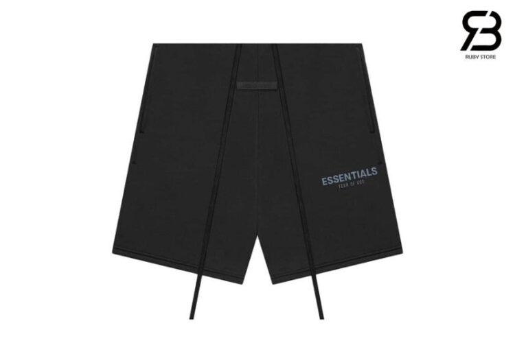 Quần Fear of God Essentials Shorts (SS21) Black/Stretch Limo Đen