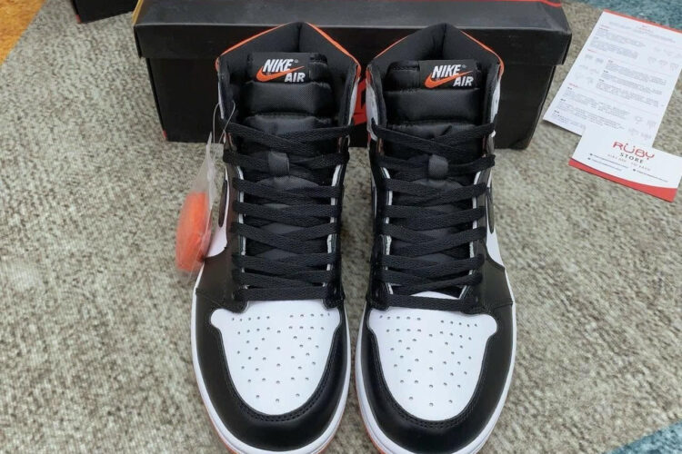 Giày Jordan 1 High Electro Orange Trắng Cam
