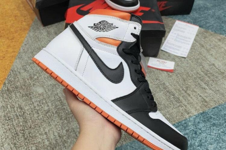 Giày Jordan 1 High Electro Orange Trắng Cam