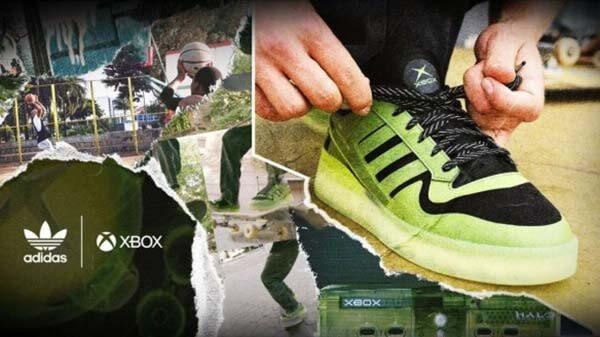 giày Adidas x Xbox có thiết kế màu xanh lá