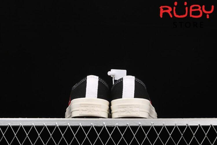 Giày Converse Comme Des Garcons Trái Tim Đen Cổ Thấp