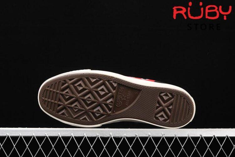 Giày Converse Comme Des Garcons Trái Tim Đen Cổ Thấp