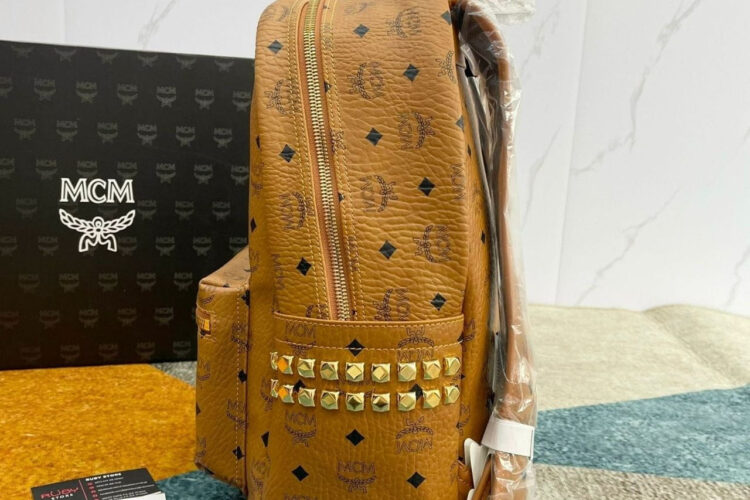 Ba Lô Stark Side Studs Backpack in Visetos Nâu 40CM