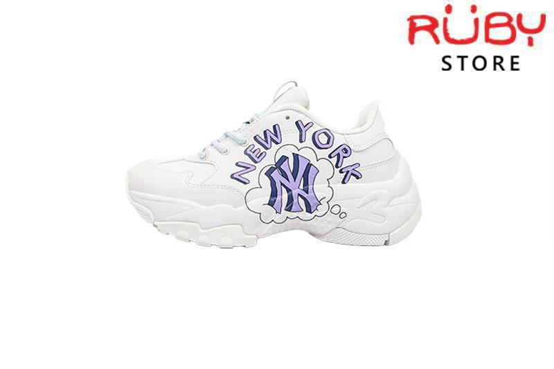 Giày MLB Bigball Chunky Embo NY 3ASHC601N50IVS  Trung Sneaker  Giày  Chính Hãng