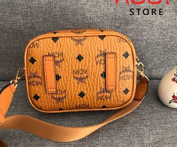 Túi Đeo Chéo MCM Klassik Crossbody in Visetos Nâu Siêu Cấp - 18cm