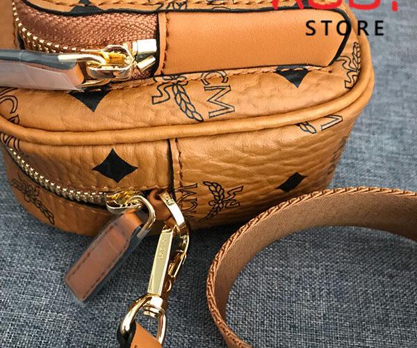 Túi Đeo Chéo MCM Klassik Crossbody in Visetos Nâu Siêu Cấp - 18cm