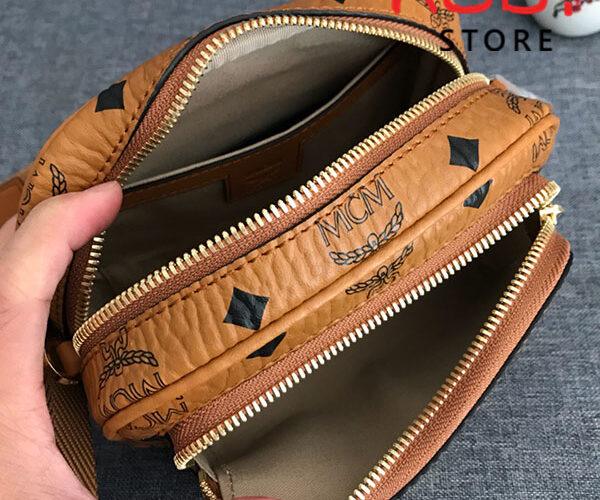 Túi Đeo Chéo MCM Klassik Crossbody in Visetos Nâu Siêu Cấp - 18cm
